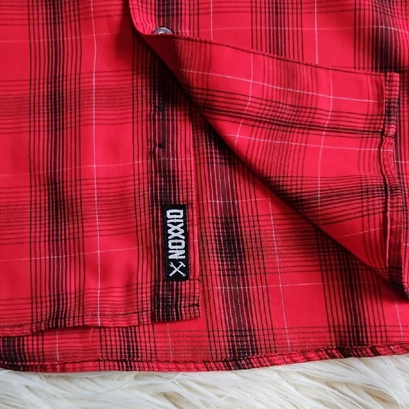 Zoo York Red and Black Plaid Men's Shirt - Picture 4 of 5
